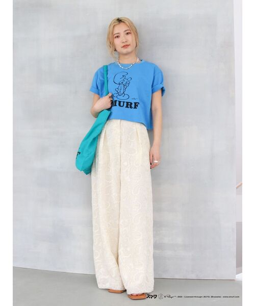 Ungrid(アングリッド)の「キャラクターモチーフTee(Tシャツ/カットソー・レディース・パープル/イエロー/ブルー・FREE)」の18枚目の写真