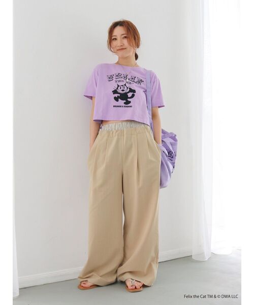 Ungrid(アングリッド)の「キャラクターモチーフTee(Tシャツ/カットソー・レディース・パープル/イエロー/ブルー・FREE)」の20枚目の写真