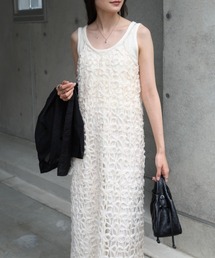 Bab（バブ）の「【サイズ展開あり】フラワーレースキャミワンピース（ワンピース）」