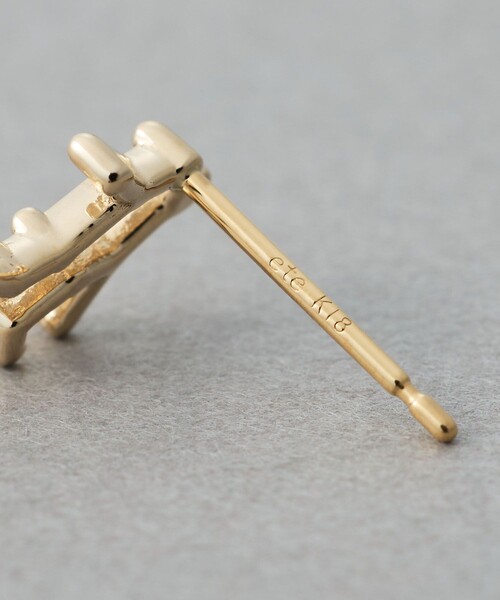 ete（エテ）の「[ゾディアック] K10YG ダイヤモンド ピアス /ふたご座（ピアス（片耳用）・レディース・イエローゴールド・FREE）」の3枚目の写真