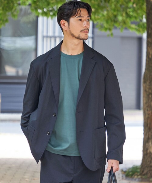 SHIPS（シップス）の「SHIPS:〈接触冷感/洗濯機可能/抗菌防臭〉COOL TOUCH サマー Tシャツ（Tシャツ/カットソー・メンズ・ネイビー/グリーン/ホワイト/ブラック・X-LARGE/LARGE/MEDIUM/SMALL）」の8枚目の写真