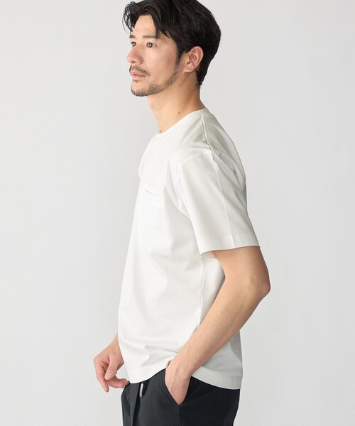 SHIPS（シップス）の「SHIPS:〈接触冷感/洗濯機可能/抗菌防臭〉COOL TOUCH サマー Tシャツ（Tシャツ/カットソー・メンズ・ネイビー/グリーン/ホワイト/ブラック・X-LARGE/LARGE/MEDIUM/SMALL）」の14枚目の写真