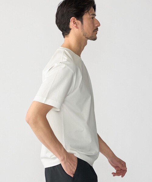 SHIPS（シップス）の「SHIPS:〈接触冷感/洗濯機可能/抗菌防臭〉COOL TOUCH サマー Tシャツ（Tシャツ/カットソー・メンズ・ネイビー/グリーン/ホワイト/ブラック・X-LARGE/LARGE/MEDIUM/SMALL）」の16枚目の写真