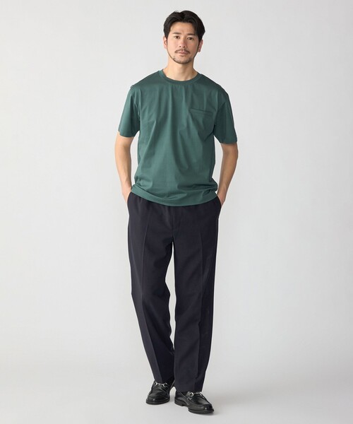 SHIPS（シップス）の「SHIPS:〈接触冷感/洗濯機可能/抗菌防臭〉COOL TOUCH サマー Tシャツ（Tシャツ/カットソー・メンズ・ネイビー/グリーン/ホワイト/ブラック・X-LARGE/LARGE/MEDIUM/SMALL）」の21枚目の写真
