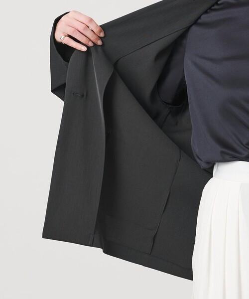 MARW UNITED ARROWS（マルゥ ユナイテッドアローズ）の「＜MARW UNITED ARROWS＞ツイル 1ボタン ジャケット（テーラードジャケット・レディース・ブラック/ネイビー/ダークグレー・36/38）」の6枚目の写真
