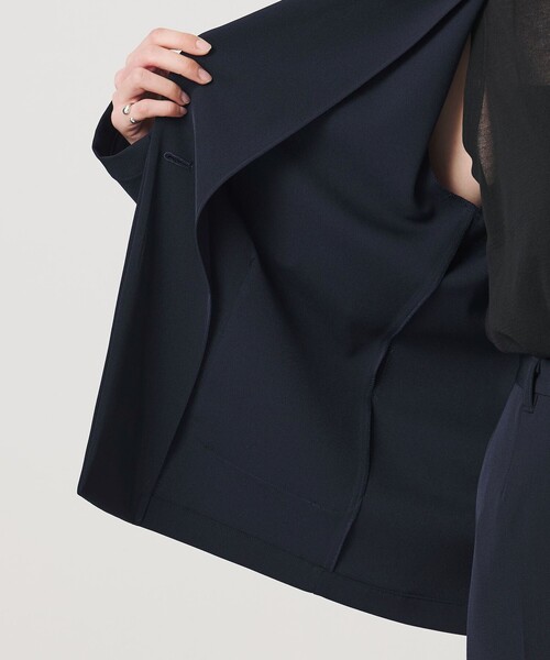 MARW UNITED ARROWS（マルゥ ユナイテッドアローズ）の「＜MARW UNITED ARROWS＞ツイル 1ボタン ジャケット（テーラードジャケット・レディース・ブラック/ネイビー/ダークグレー・36/38）」の8枚目の写真