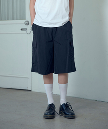 NICE GHOST CLUB（ナイスゴーストクラブ）の「3STAR NYLON BERMUDA CARGO SHORTS_BLACK(NG2GMUPA60A)（その他パンツ）」