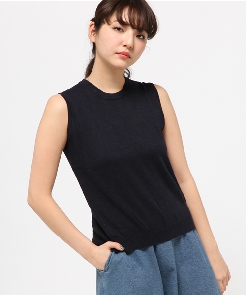 COMME CA ISM（コムサイズム）の「ノースリーブニット（ニット/セーター・レディース・ブラック/ネイビー/グレー/ホワイト・LARGE/SMALL/MEDIUM）」の4枚目の写真