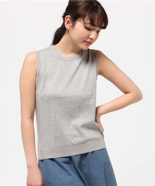 COMME CA ISM（コムサイズム）の「ノースリーブニット（ニット/セーター・レディース・ブラック/ネイビー/グレー/ホワイト・LARGE/SMALL/MEDIUM）」の3枚目の写真