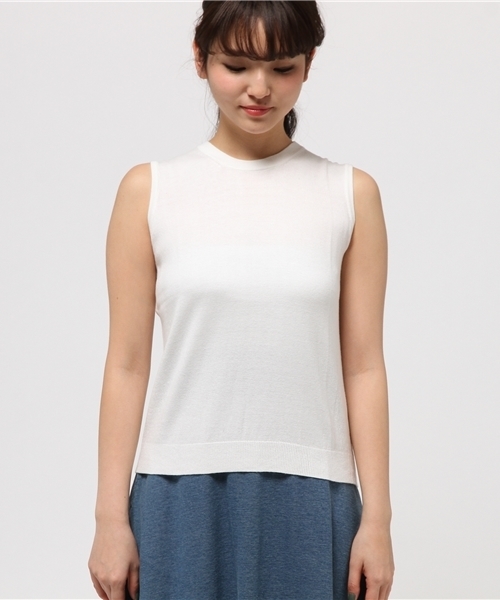 COMME CA ISM（コムサイズム）の「ノースリーブニット（ニット/セーター・レディース・ブラック/ネイビー/グレー/ホワイト・LARGE/SMALL/MEDIUM）」の5枚目の写真