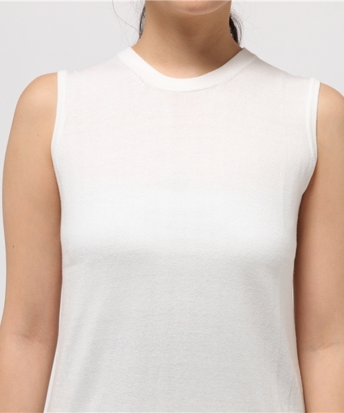 COMME CA ISM（コムサイズム）の「ノースリーブニット（ニット/セーター・レディース・ブラック/ネイビー/グレー/ホワイト・LARGE/SMALL/MEDIUM）」の8枚目の写真