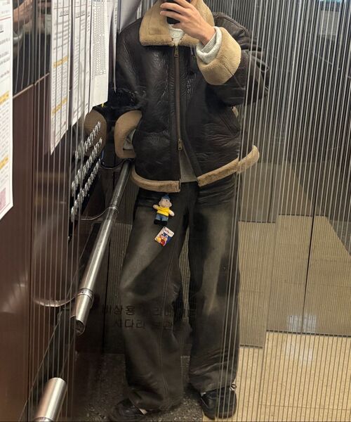 MAISON MINED（メゾンミネド）の「DOODLE HEART KNIT MELANGE GRAY（ニット/セーター・メンズ・その他・SMALL/MEDIUM/LARGE）」の13枚目の写真