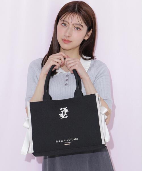 JILL by JILL STUART(ジルバイジルスチュアート)の「サイドリボントートバッグ(トートバッグ・レディース・ホワイト/ブラック・FREE)」の16枚目の写真