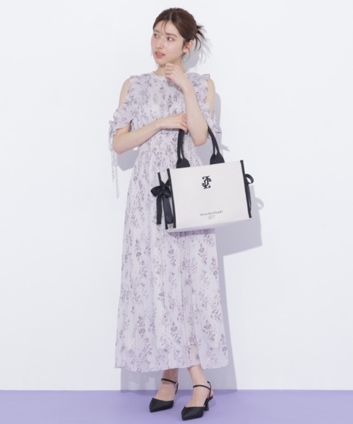 JILL by JILL STUART(ジルバイジルスチュアート)の「サイドリボントートバッグ(トートバッグ・レディース・ホワイト/ブラック・FREE)」の5枚目の写真