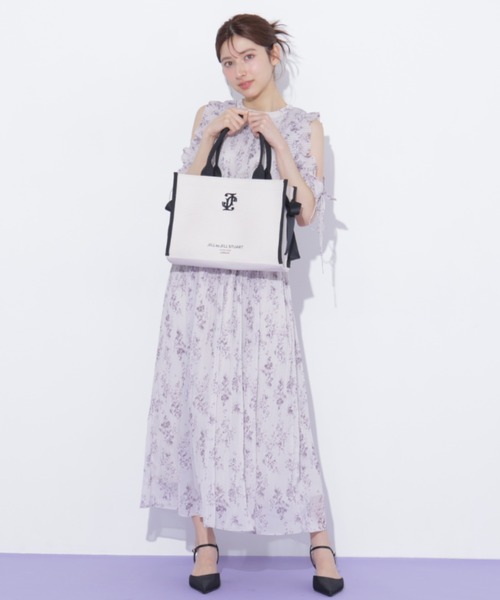 JILL by JILL STUART(ジルバイジルスチュアート)の「サイドリボントートバッグ(トートバッグ・レディース・ホワイト/ブラック・FREE)」の7枚目の写真