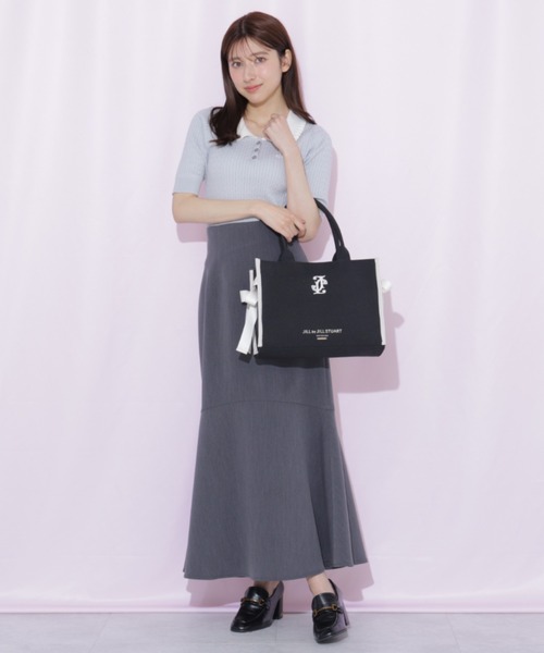 JILL by JILL STUART(ジルバイジルスチュアート)の「サイドリボントートバッグ(トートバッグ・レディース・ホワイト/ブラック・FREE)」の11枚目の写真