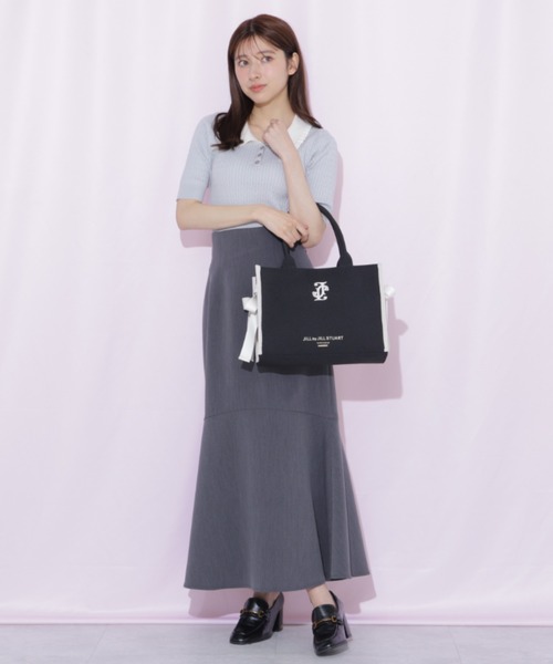 JILL by JILL STUART(ジルバイジルスチュアート)の「サイドリボントートバッグ(トートバッグ・レディース・ホワイト/ブラック・FREE)」の12枚目の写真