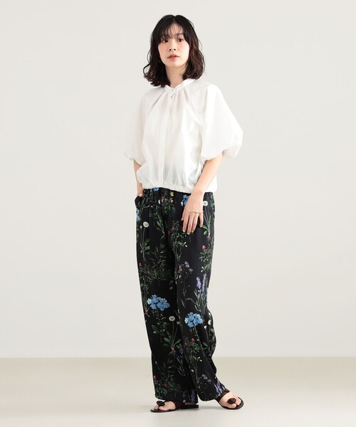 Demi-Luxe BEAMS(デミルクス ビームス)の「【8/6値下げ】ラグラン パフスリーブ ブラウス(シャツ/ブラウス・レディース・ホワイト/サックスブルー・36/38)」の3枚目の写真