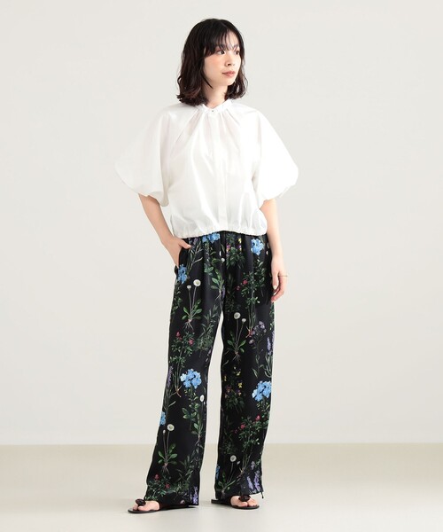Demi-Luxe BEAMS(デミルクス ビームス)の「【8/6値下げ】ラグラン パフスリーブ ブラウス(シャツ/ブラウス・レディース・ホワイト/サックスブルー・36/38)」の4枚目の写真
