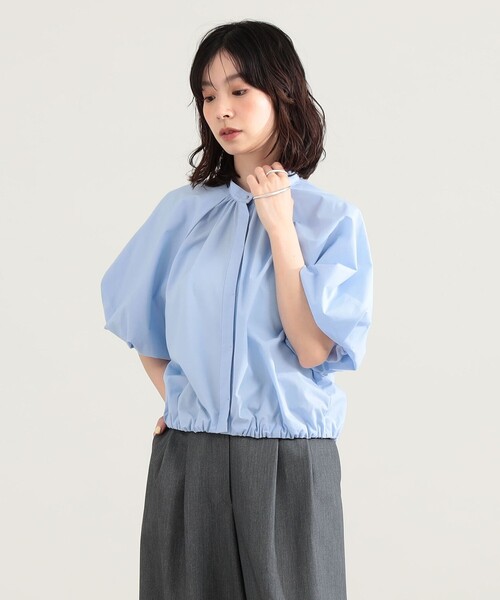 Demi-Luxe BEAMS(デミルクス ビームス)の「【8/6値下げ】ラグラン パフスリーブ ブラウス(シャツ/ブラウス・レディース・ホワイト/サックスブルー・36/38)」の11枚目の写真