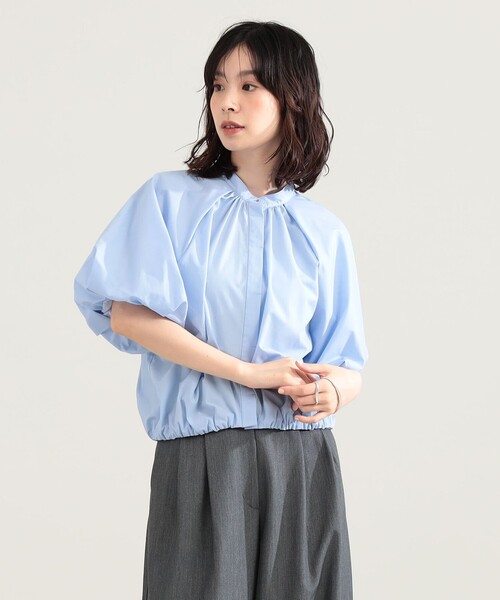 Demi-Luxe BEAMS(デミルクス ビームス)の「【8/6値下げ】ラグラン パフスリーブ ブラウス(シャツ/ブラウス・レディース・ホワイト/サックスブルー・36/38)」の12枚目の写真