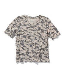 Paneled Fitted T-Shirt