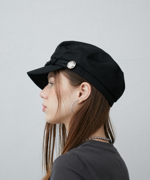 Rohwel(ローウェル)の「Metal Button Marine Casquette / メタルボタンマリンキャスケット(キャスケット・レディース・ブラック/グレー・FREE)」の20枚目の写真