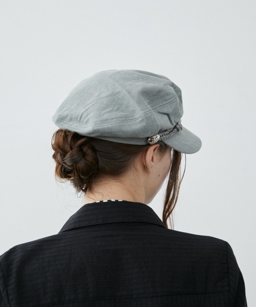 Rohwel（ローウェル）の「Metal Button Marine Casquette / メタルボタンマリンキャスケット（キャスケット・レディース・ブラック/グレー/チャコールグレー・FREE）」の8枚目の写真