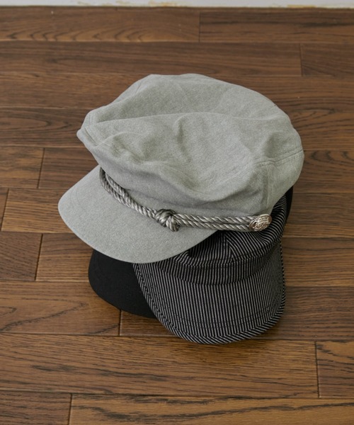 Rohwel（ローウェル）の「Metal Button Marine Casquette / メタルボタンマリンキャスケット（キャスケット・レディース・ブラック/グレー/チャコールグレー・FREE）」の13枚目の写真