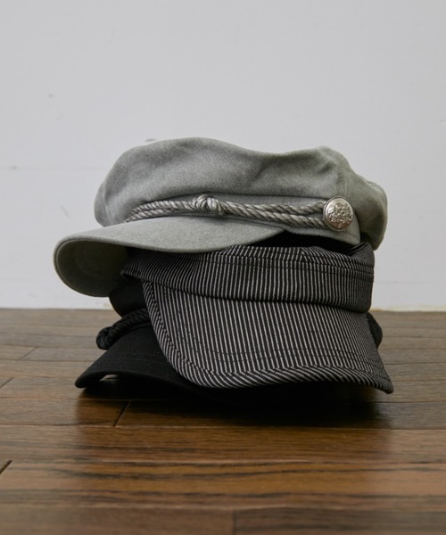 Rohwel（ローウェル）の「Metal Button Marine Casquette / メタルボタンマリンキャスケット（キャスケット・レディース・ブラック/グレー/チャコールグレー・FREE）」の12枚目の写真