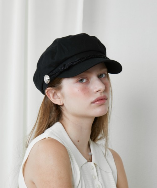 Rohwel（ローウェル）の「Metal Button Marine Casquette / メタルボタンマリンキャスケット（キャスケット・レディース・ブラック/グレー/チャコールグレー・FREE）」の17枚目の写真