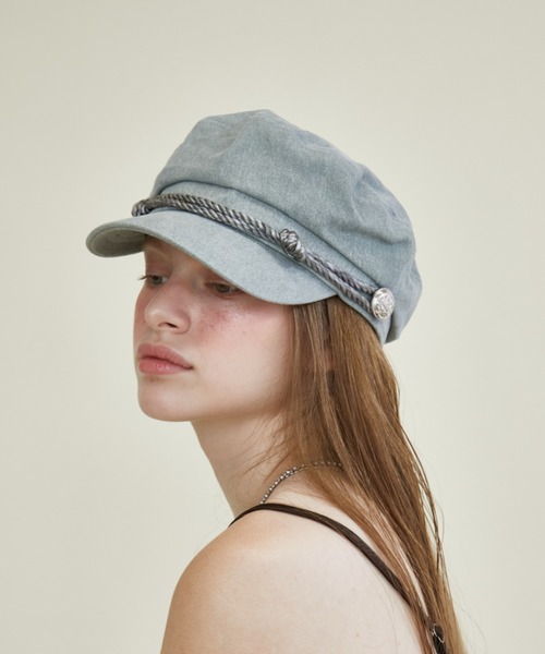 Rohwel（ローウェル）の「Metal Button Marine Casquette / メタルボタンマリンキャスケット（キャスケット・レディース・ブラック/グレー/チャコールグレー・FREE）」の22枚目の写真