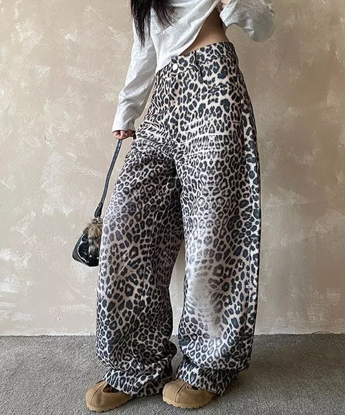 Ressaca(レサーカ)の「レオパード柄ワイドパンツ(その他パンツ・レディース・レオパード・XL/L)」の4枚目の写真