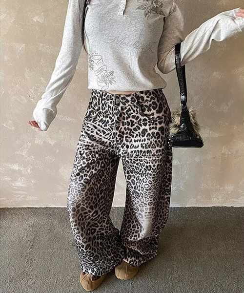 Ressaca(レサーカ)の「レオパード柄ワイドパンツ(その他パンツ・レディース・レオパード・XL/L)」の6枚目の写真