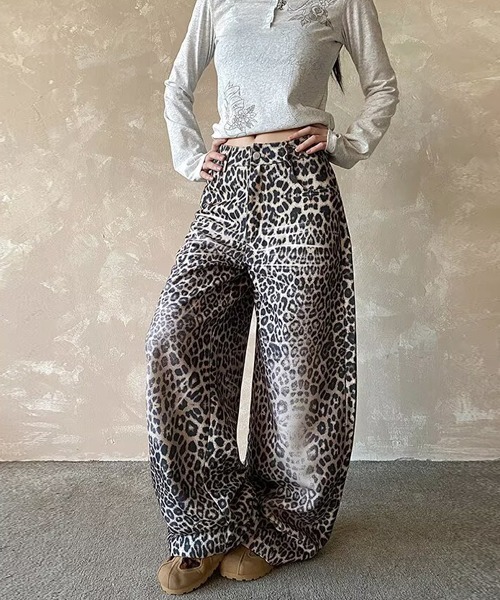 Ressaca(レサーカ)の「レオパード柄ワイドパンツ(その他パンツ・レディース・レオパード・XL/L)」の2枚目の写真