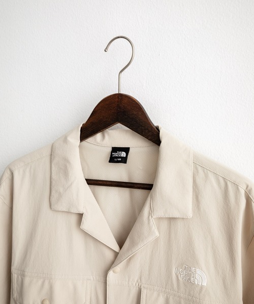 THE NORTH FACE(ザノースフェイス)の「THE NORTH FACE ザ・ノースフェイス M'S KANTE SHIRTS ワンポイントロゴ刺繍胸ポケット付き半袖オープンカラーシャツ(シャツ/ブラウス・メンズ・チャコール/ブラック/ライトベージュ・M/XL/L)」の16枚目の写真