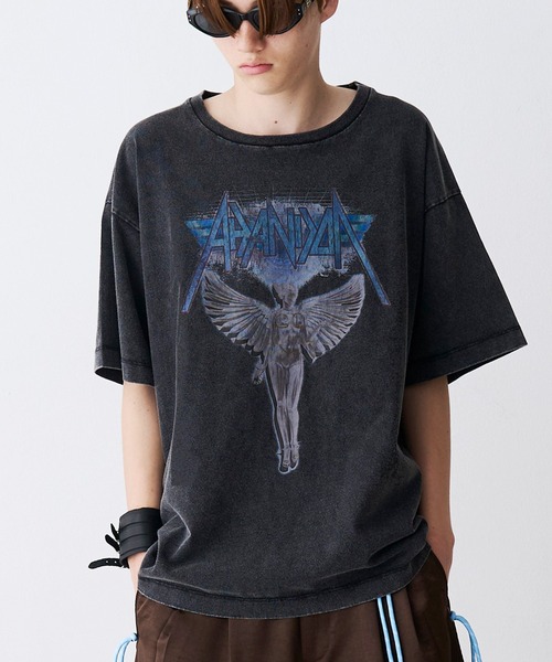 SeeSew(シーソー)の「【UNISEX】ACID WASH ANGEL TEE/アシッドウォッシュ加工エンジェルTシャツ(Tシャツ/カットソー・メンズ・ブラック/ホワイト・M/L)」の16枚目の写真