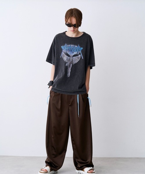 SeeSew(シーソー)の「【UNISEX】ACID WASH ANGEL TEE/アシッドウォッシュ加工エンジェルTシャツ(Tシャツ/カットソー・メンズ・ブラック/ホワイト・M/L)」の13枚目の写真