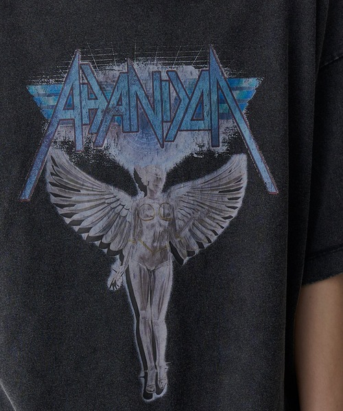 SeeSew(シーソー)の「【UNISEX】ACID WASH ANGEL TEE/アシッドウォッシュ加工エンジェルTシャツ(Tシャツ/カットソー・メンズ・ブラック/ホワイト・M/L)」の20枚目の写真