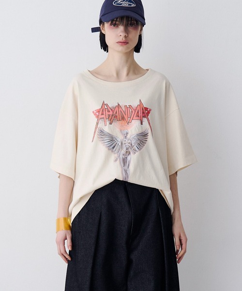 SeeSew(シーソー)の「【UNISEX】ACID WASH ANGEL TEE/アシッドウォッシュ加工エンジェルTシャツ(Tシャツ/カットソー・メンズ・ブラック/ホワイト・M/L)」の10枚目の写真