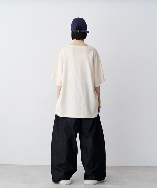 SeeSew(シーソー)の「【UNISEX】ACID WASH ANGEL TEE/アシッドウォッシュ加工エンジェルTシャツ(Tシャツ/カットソー・メンズ・ブラック/ホワイト・M/L)」の6枚目の写真
