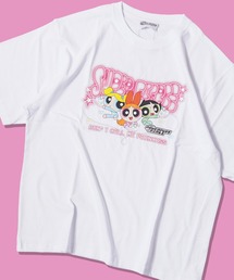 POWERPUFF GIRLS / パウパフ ガールズ オーバーサイズ プリント 半袖 Tシャツ【正規ライセンス商品】