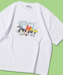 POWERPUFF GIRLS / パウパフ ガールズ オーバーサイズ プリント 半袖 Tシャツ【正規ライセンス商品】