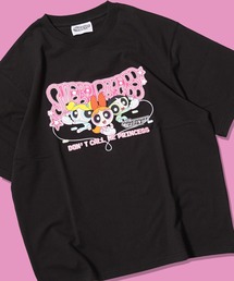 POWERPUFF GIRLS / パウパフ ガールズ オーバーサイズ プリント 半袖 Tシャツ【正規ライセンス商品】