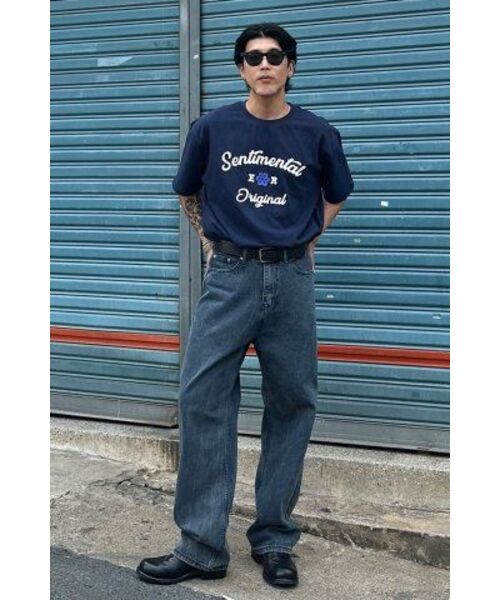 ECORR（エコル）の「[ユニセックス] クローバー刺繍半袖Tシャツ_ネイビー（Tシャツ/カットソー・メンズ・その他・1/2/0/3）」の11枚目の写真