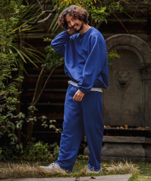 CAMBIO（カンビオ）の「mlt5711-Cotton Flexiguard Chenille Long Sleeve Tee フクレジャガードカットソー(A71626cmb)（Tシャツ/カットソー・メンズ・ミックスグレー/ブラック/ロイヤルブルー・L/M/S）」の19枚目の写真