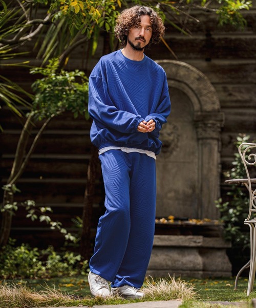 CAMBIO（カンビオ）の「mlt5711-Cotton Flexiguard Chenille Long Sleeve Tee フクレジャガードカットソー(A71626cmb)（Tシャツ/カットソー・メンズ・ミックスグレー/ブラック/ロイヤルブルー・L/M/S）」の21枚目の写真