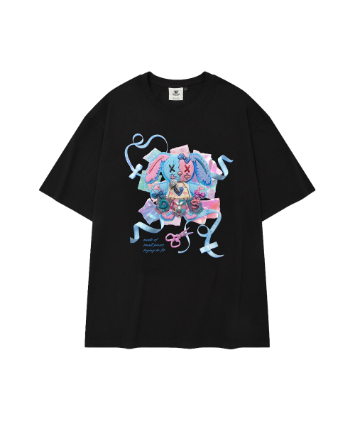 DYSFUNCT(ディスファンクト)の「DYS STUDDED RABBITS T-SHIRT(BLACK)(Tシャツ/カットソー・レディース・その他・SMALL/MEDIUM/LARGE)」の4枚目の写真