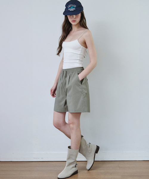 MALOUPE(マロップ)の「2212 ナイロンハーフバンディングパンツ(カーキ)(その他パンツ・レディース・カーキ・SMALL/MEDIUM)」の1枚目の写真
