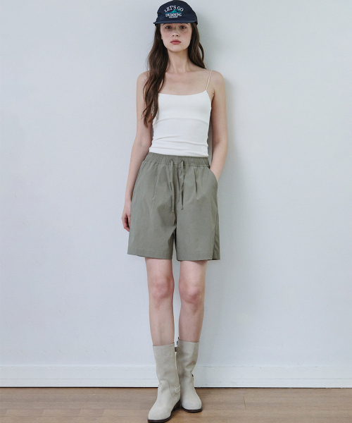 MALOUPE(マロップ)の「2212 ナイロンハーフバンディングパンツ(カーキ)(その他パンツ・レディース・カーキ・SMALL/MEDIUM)」の5枚目の写真
